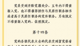 【黨紀(jì)條規(guī)日日學(xué)】《中國(guó)共產(chǎn)黨紀(jì)律處分條例》第十三條、第十四條、第十五條